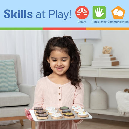 Melissa & Doug Slice and Bake Wooden Cookie Play Food Set