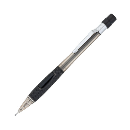 Pentel Quicker Clicker Portaminas (0.9mm) con cuerpo negro transparente, caja de 12 (PD349TA) de Pentel