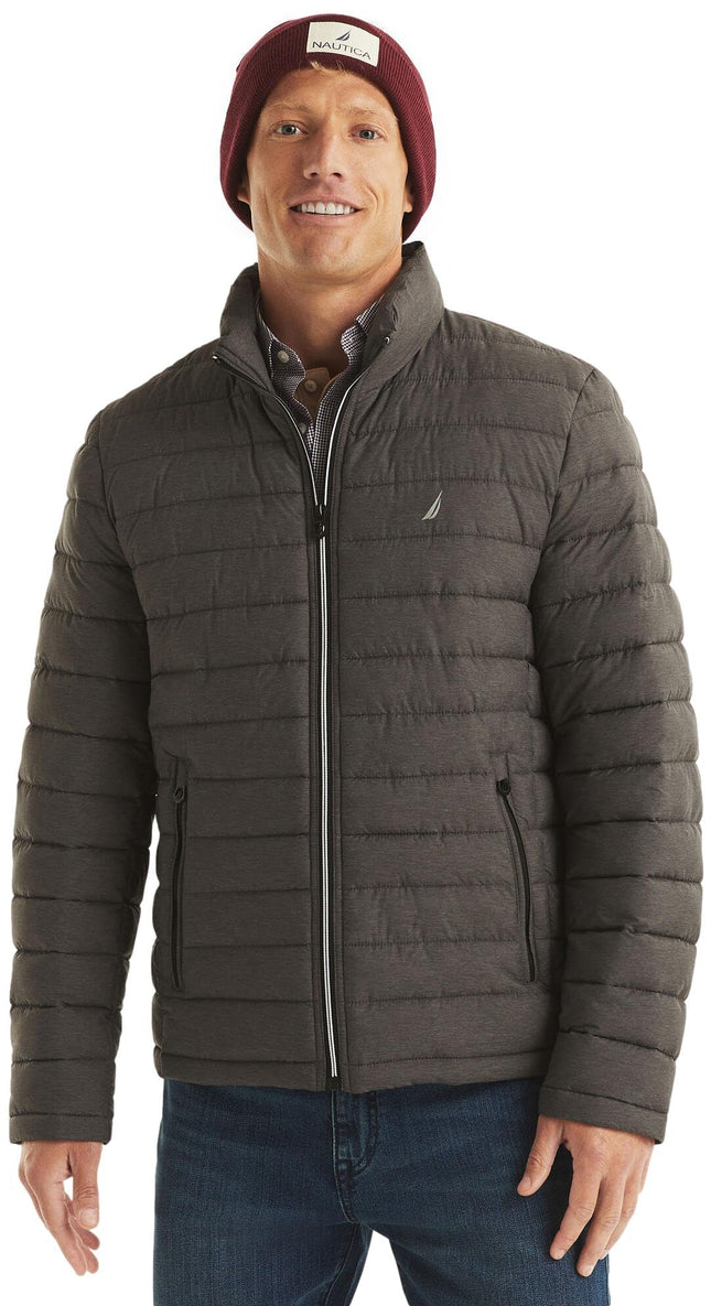 Nautica Men's Reversible Quilted Puffer Jacket –Mi