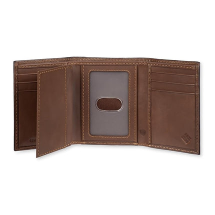 Columbia Men's RFID Trifold Wallet, Xcap Brown, One Size, Rfid Trifold Wallet