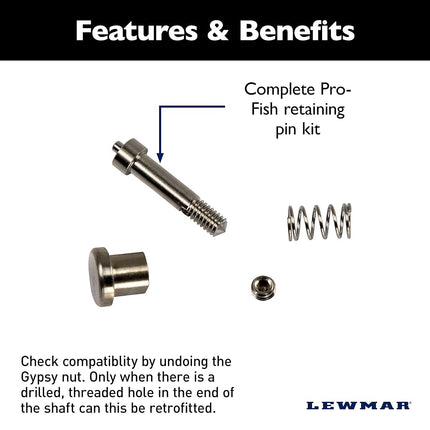 Lewmar 66000619 Pro-Fish Retaining Pin Kit