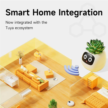 PLANTSIO Smart pet Planter Robot Guidance on Plant Care with Emojis, Adorable Plant Companion with Rich Gesture Interaction, Neat Desk Setup Gift (Rose)