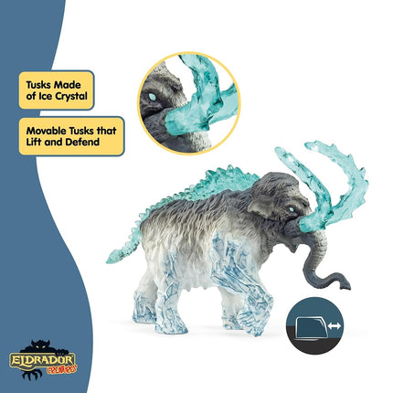 Schleich Eldrador - Frost Mammoth Toy Figurine - Kids Ages 7+ | 70829