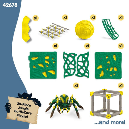 Schleich Eldrador 42678 Collectible BattleCave Jungle Tarantula 28 Pieces for Ages 7+