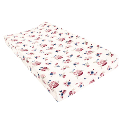 Hudson Baby Unisex Baby Changing Pad Cover, Dusty 