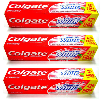 (Pack of 3) Colgate Sparkling White Cinnamint Gel 