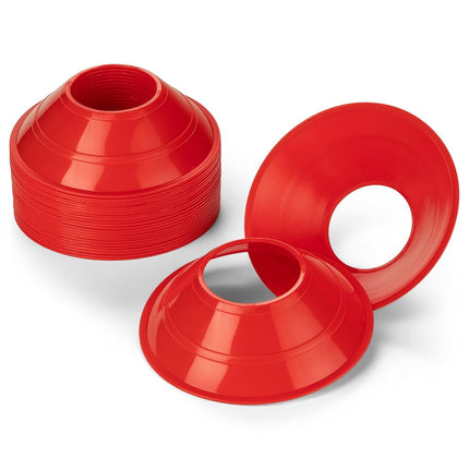 Champion Sports Mini Neon Field Cones, Red, 5"