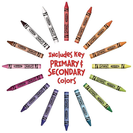 Jumbo Crayons, Assorted Colors, Great Toddler Crayons, 16Count (Pack of 2)