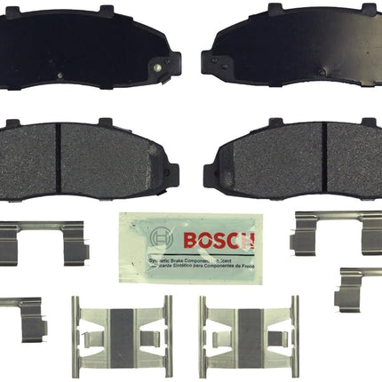 BOSCH BE679H Blue Ceramic Disc Brake Pad Set With Hardware - Compatible With Select Ford Explorer, F-150, F-150 Heritage, F-250 Super Duty; Lincoln Blackwood; FRONT