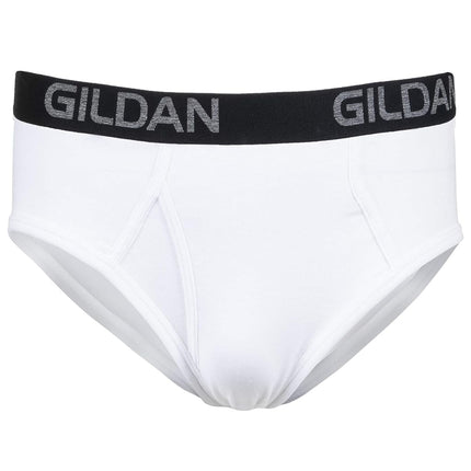 Gildan Men's Cotton Stretch Brief, Artic White (5-Pack), M (Pack of 5)