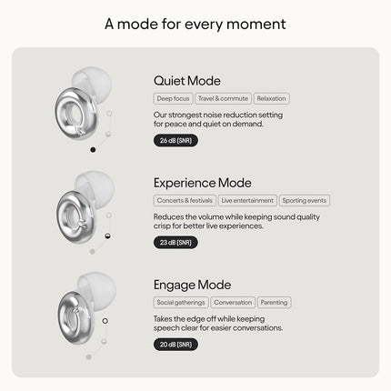 Loop Switch 2 Adjustable Ear Plugs - 3 Modes for Ultimate Control