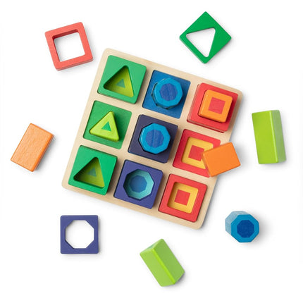 Melissa & Doug Shape Sequence Wooden Sorting Set a