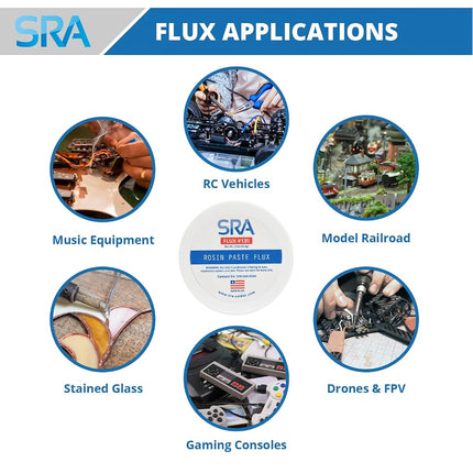 SRA Soldering Products Rosin Paste Flux #135 with a Soldering Iron Tip Tinner