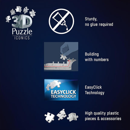 Ravensburger 3D Puzzle Iconics: Volkswagen T1 - Ages 8+