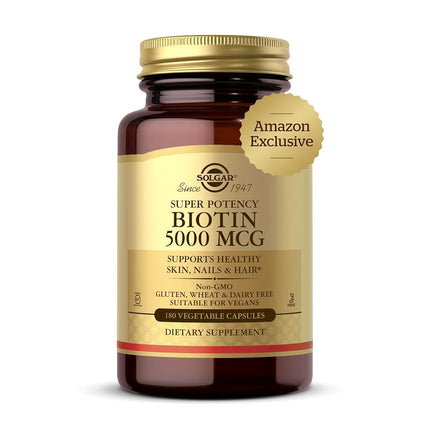 Solgar Biotin 5000 mcg - Supports Healthy Skin, Na