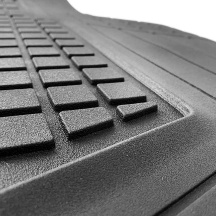 Motor Trend Premium FlexTough All-Protection Cargo Mat Liner – w/Traction Grips & Fresh Design, Heavy Duty Trimmable Trunk Liner for Car Truck SUV, Black (OF-985-BK)