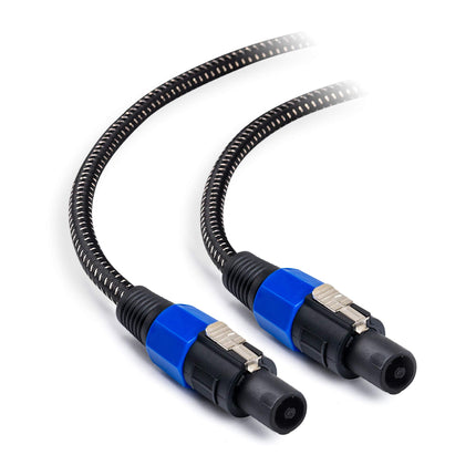 Cable Matters Cable para altavoz trenzado premium de 12 AWG, compatible con puerto Speakon NL4FC, 7,6 m