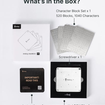 imKey HeirBOX Pro Metal Seed Phrase & Private Key Storage