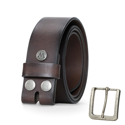 Wrangler Men's Genuine Leather Belt with Removable