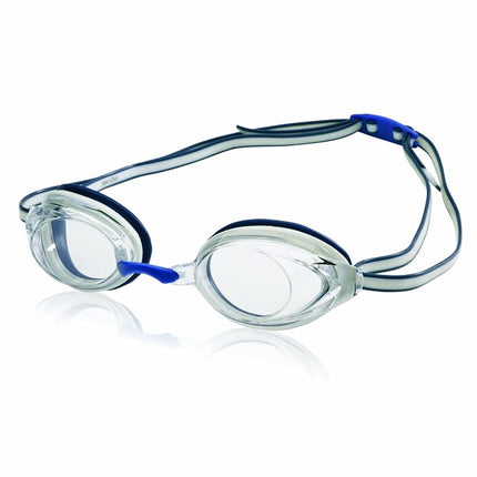 Speedo Vanquisher 2.0 Swim-Swimming Competition Racing Goggles Anti-Fog - White
