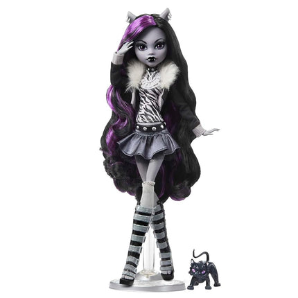 Monster High Doll, Clawdeen Wolf in Black and Whit
