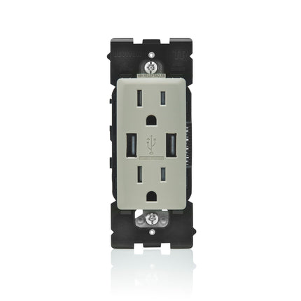 Leviton RUAA1-WS Renu USB Charger/Tamper-Resistant