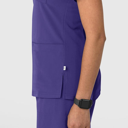 Wink Women's Women's Flex-n-Reach V-Neck Scrub Top, Grape, S