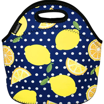 Wrapables® Insulated Neoprene Lunch Bag, Lemons