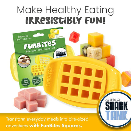 FunBites Food Cutter, Yellow Squares