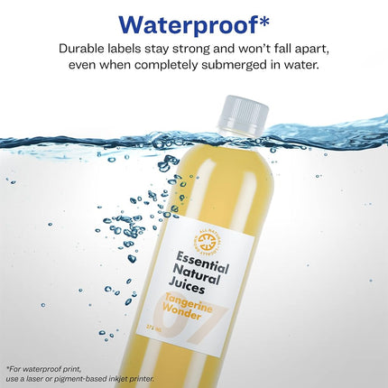 Avery Durable Waterproof Rectangle Labels with Sure Feed, 3" x 3.75", 150 Oil and Tear-Resistant Waterproof Labels, Print-to-The-Edge, Laser/Pigment-Based Inkjet Printable Labels