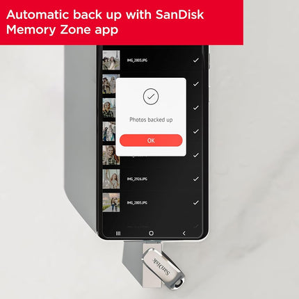 SANDISK Ultra Dual Drive Luxe 64GB, USB-C+USB-A, Up to 150MB/s Read Speeds