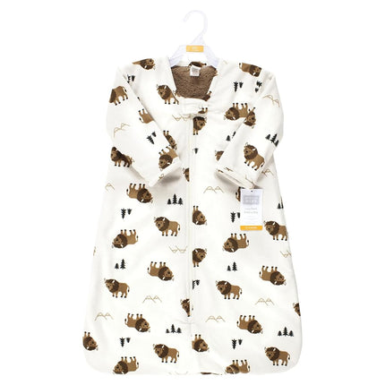 Gigoteuse unisexe à manches longues en fausse fourrure peluche Hudson Baby, Couverture portable, Wild Buffalo, 12-18 mois, Wild Buffalo, 12-18 mois