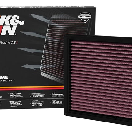 K&N Replacement Air Filter compatible with Jeep Wrangler V8 6.4L 2021- (33-5127)