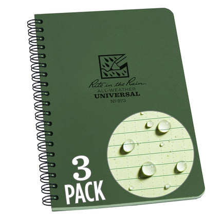 Rite in the Rain Weatherproof Side Spiral Notebook