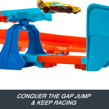 Hot Wheels Track Creator Boosted Jump Speedway Set & Toy Car