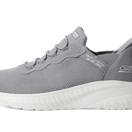 Skechers Men's Hands Free Slip-ins Bobs Squad Chaos-Daily Hype Sneaker, Gray, 10.5 UK