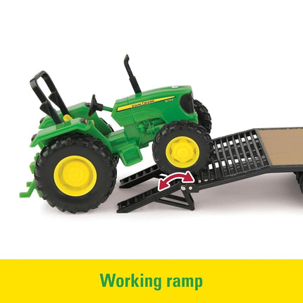 Camionnette Ford ERTL avec remorque à col de cygne et tracteur John Deere