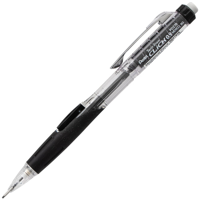 Pentel Twist-Erase Click Mechanical Pencils, (0.9mm), Pack of 6 Pencils + 2 Lead Refills