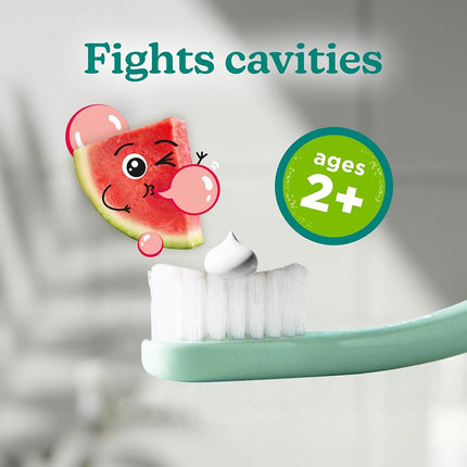 Tom's of Maine Kid's Natural Fluoride Toothpaste, Watermelon, 5.1 oz. 3-pack (Packaging May Vary)