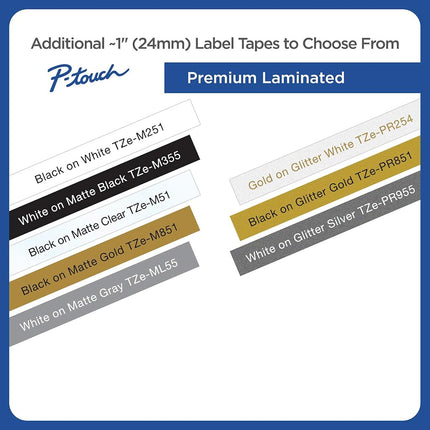 Brother TZe-PR851 Label-Making Tape Black on Gold