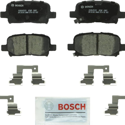 BOSCH BC865 QuietCast Premium Ceramic Disc Brake Pad Set - Compatible with Select Acura MDX; Honda Odyssey, Pilot; REAR