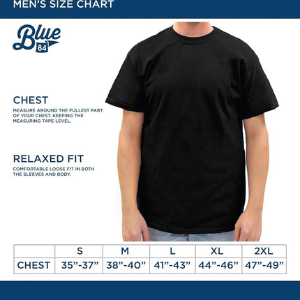 Blue 84 Men's Arching Team Color Short Sleeve T Shirt