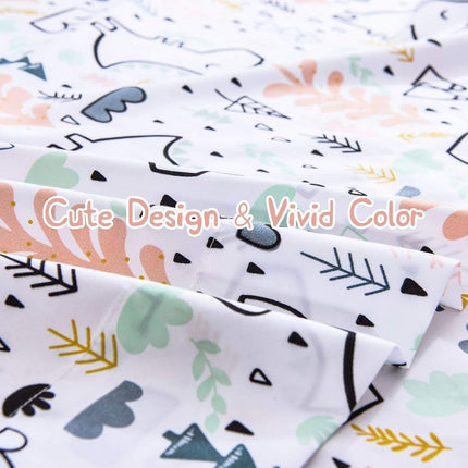 JSD Cute Unicorn Kids Twin Sheet Set 3 Piece