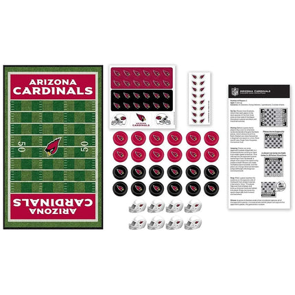 MasterPieces NFL Arizona Cardinals Checkers Board Game Set, For 2 Players, Ages 6+