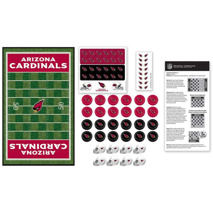 MasterPieces NFL Arizona Cardinals Checkers Board Game Set, For 2 Players, Ages 6+
