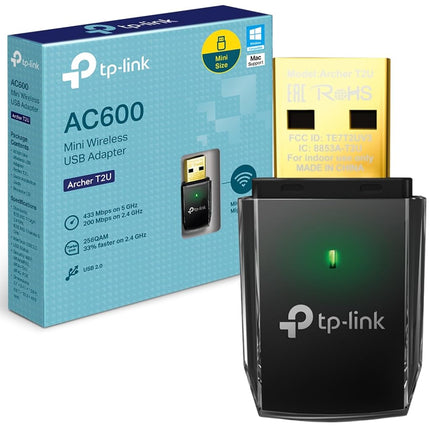 TP-Link Archer T2U AC600 WiFi Dongle, Mini USB WiF