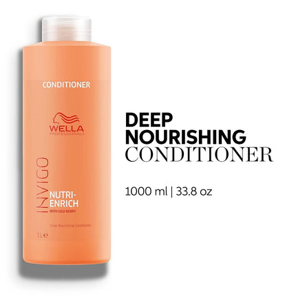 Wella Professionals Invigo Nutri-Enrich Conditioner, Deep Nourishing & Moisturizing, For Dry & Damaged Hair, 1000ml