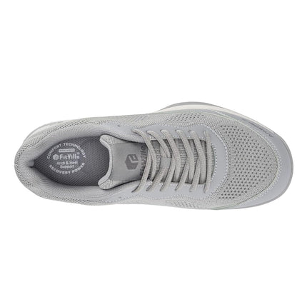 FitVille Mens Wide Tennis Shoes,Breathable Badminton Shoes Cushioning Pickleball Shoes Racquet Sport Shoes|Arch Support & Wide Toe Box & Slip-Resistant