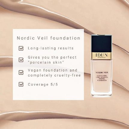 Idun Minerals Nordic Veil Foundation - 314 Ylva For Women 0.88 oz Foundation