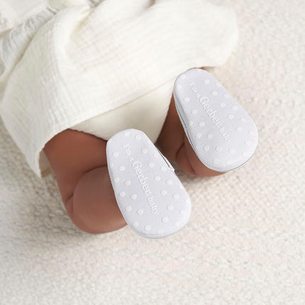 Gerber Unisex-Bebé Recién Nacido Niño Pequeño Niño y Niña Zapatilla Sin Cordones Calzado de Cuna, Azul Marino, 6 Talla Bebé